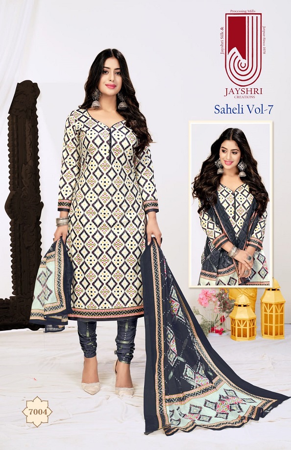 Jayshri Saheli Vol-7 Cotton Designer Printed Dress Material